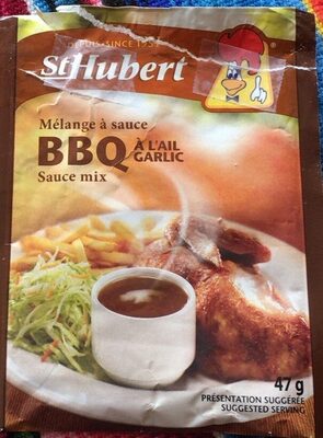 Mélange à sauce BBQ à l’ail front packaging