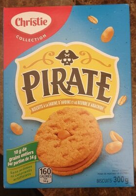Pirate biscuits à la farine d'avoine et au beurre d'arachide