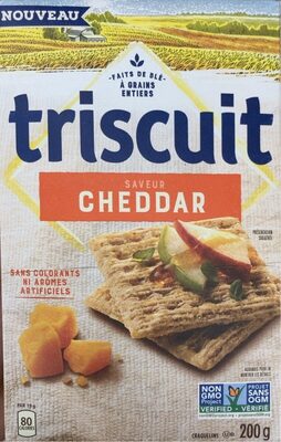 Triscuit cheddar front packaging
