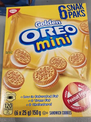 Golden Oreo Mini Snacksize front packaging