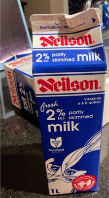 lait 2% partiellement écrémé frais