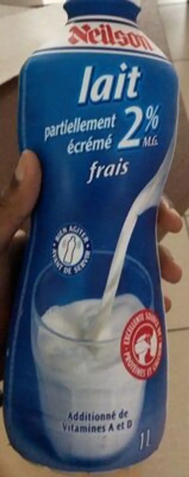 Lait partiellement écrémé 2%