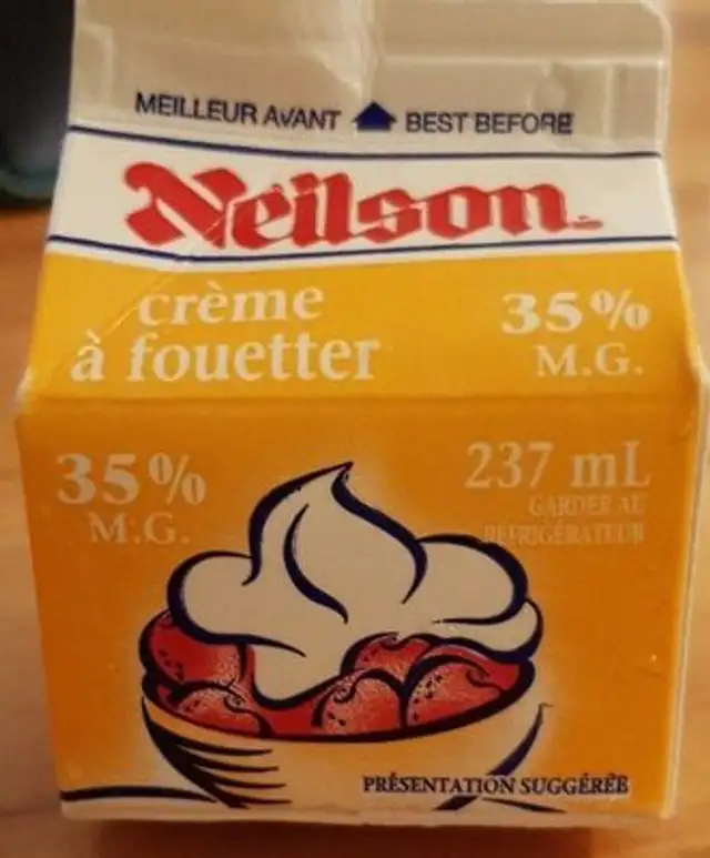 Crème à fouetter