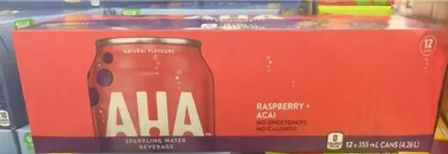 AHA sparkling water beverage