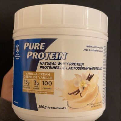 Vanilla cream natural whey protein