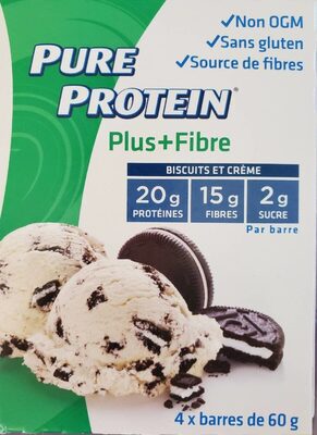 Pure Protein Plus+Fibre front packaging