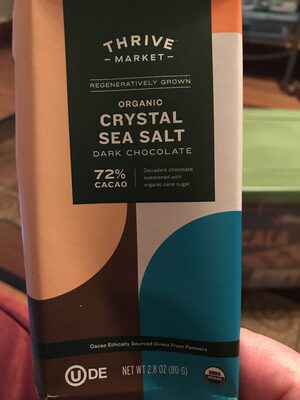 Organic Crystal Sea Salt Dark Chocolate