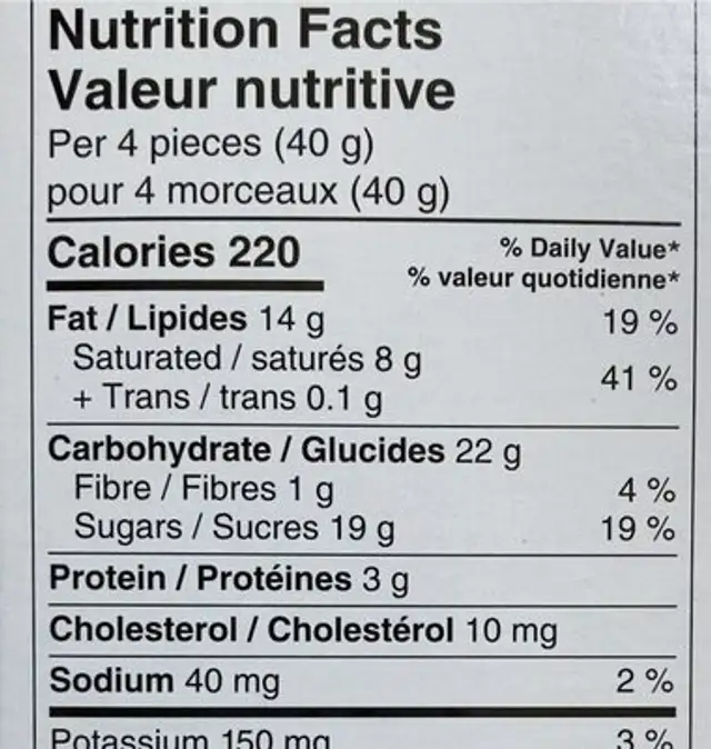 Puffed rice milk chocolate, riz soufflé nutrition facts table