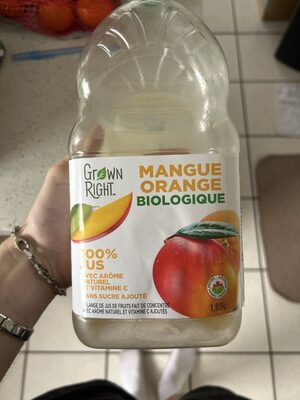 Organic Mango Orange 100% Juice