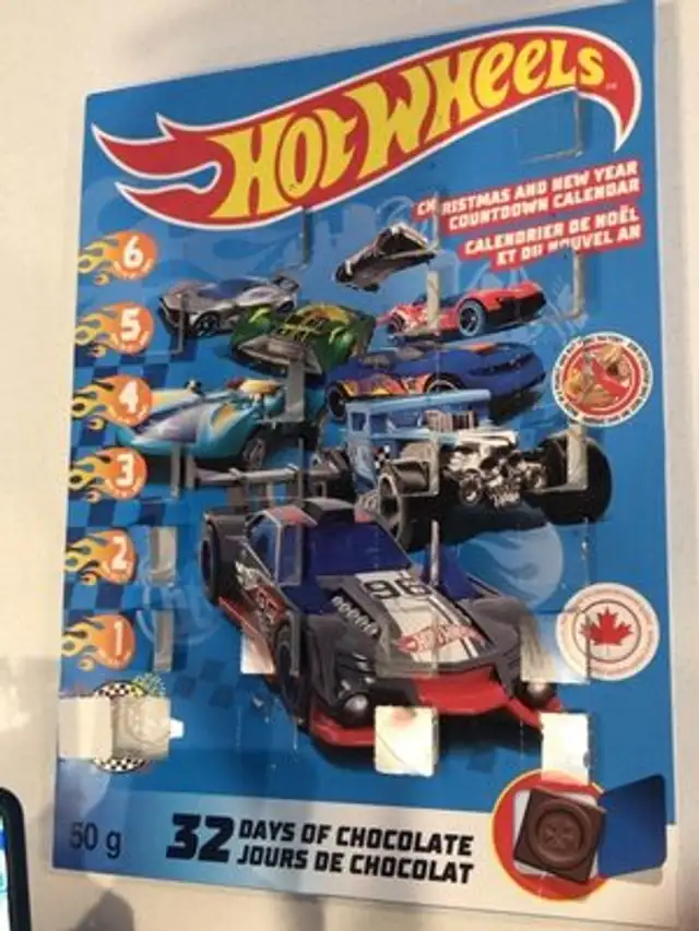 32 Days of choclate Hotwheels