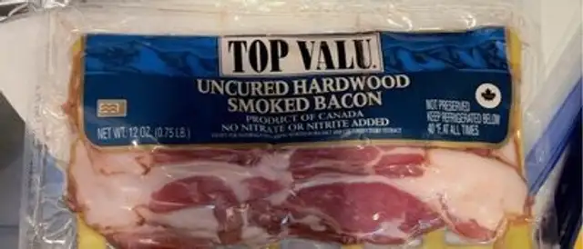 Uncured hardwood smoked bacon