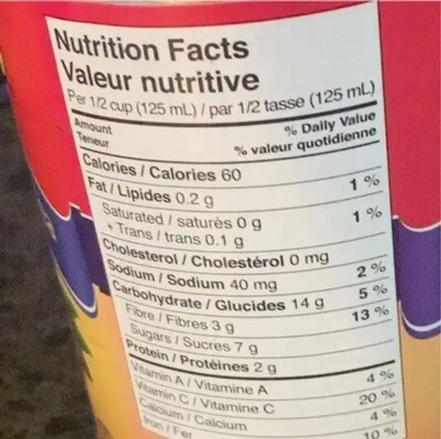 Perrettoni in purea tomatoes nutrition facts table