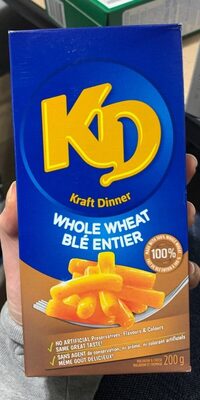 Macaroni Kraft Diner Au Blé Entier front packaging