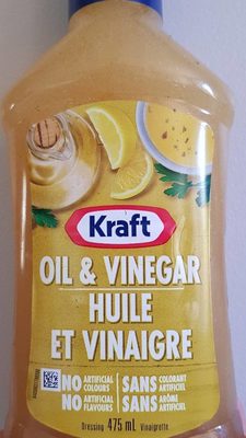 Huile et vinaigre front packaging