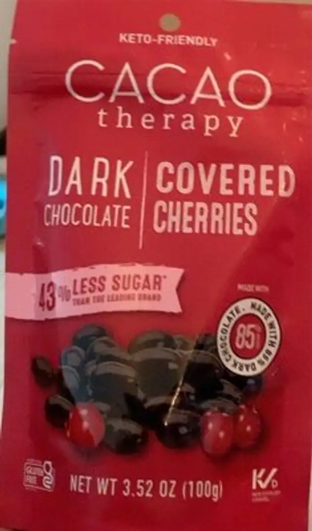 Dark chocolate covered cherries