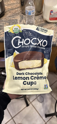 Dark Chocolate Lemon Crème Cups