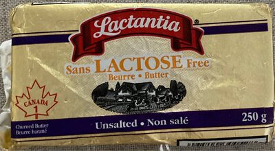 Beurre Sans lactose free