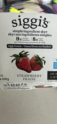 simple ingredient skyr STRAWBERRY