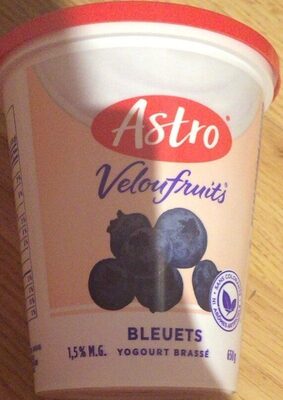 Yogourt brassé bleuet front packaging