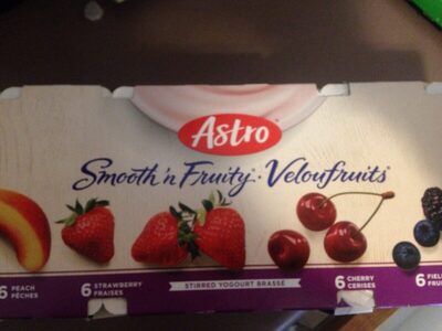 Smooth'n Fruity Yogurt Straw / Peach / Cherry / Fieldbry