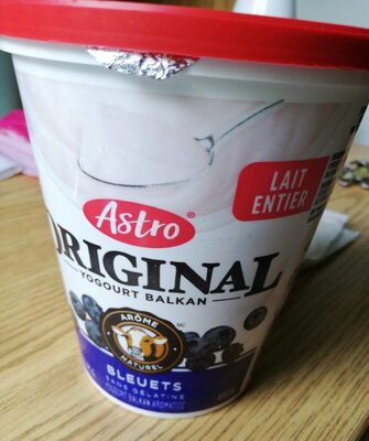 Original yogourt Balkan aromatisé bleuet front packaging
