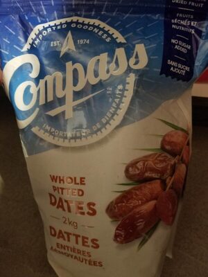 Dattes entières dénoyautées