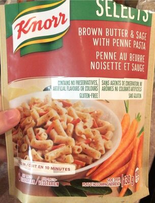 Penne au beurre noisette et sauge
