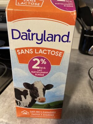 2% Lactose Free Partly Skimmed Milk