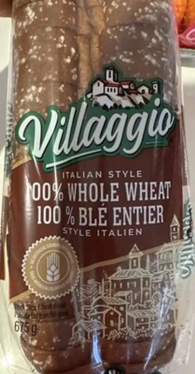 Italian Style 100% Whole Wheat front packaging