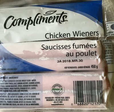 Saucisses fumees au poulet