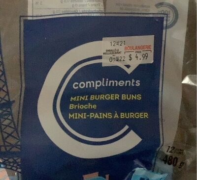 Mini Burger Buns Brioche