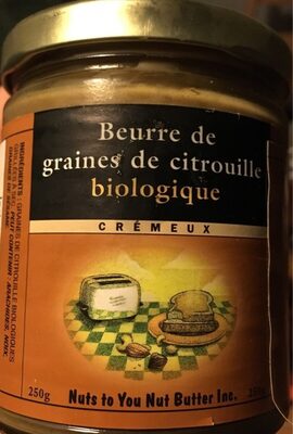 Beurre de graine de citrouille