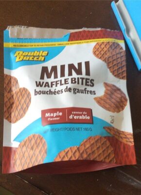 Mini waffle bites maple front packaging