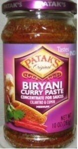 Pataks paste biryani