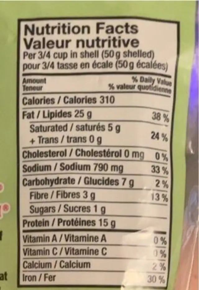 dill pickle sunflower seeds nutrition facts table
