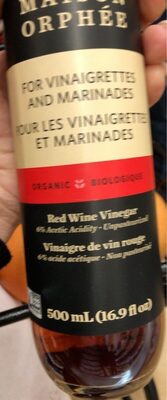 Organic Red Wine Vinegar