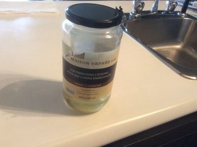 Huile de noix de coco front packaging