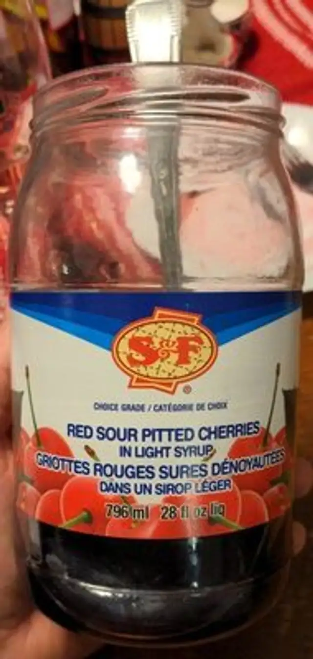 Red sour pitted cherries