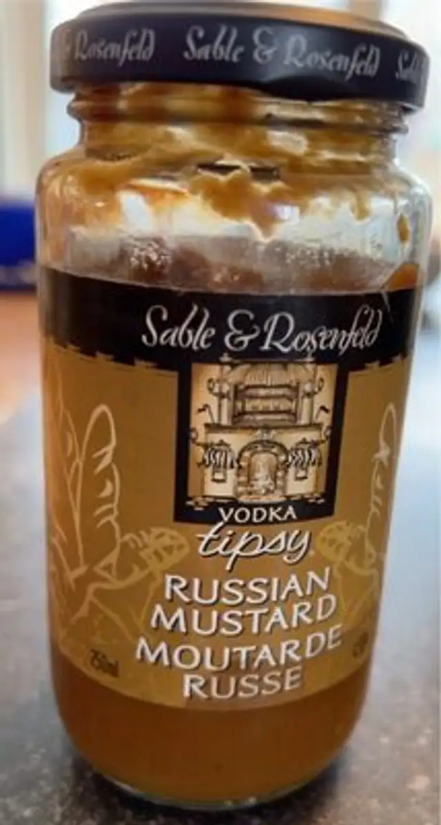 Sweet russian style prepared mustard