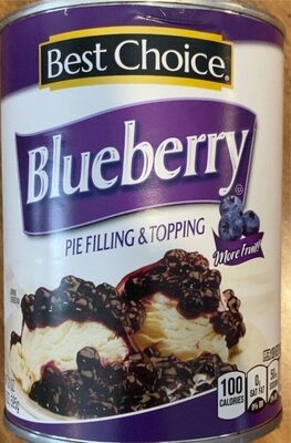 Blueberry pie filling & topping
