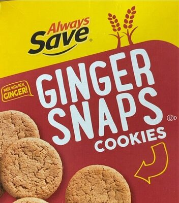 Ginger Snaps cookies front packaging