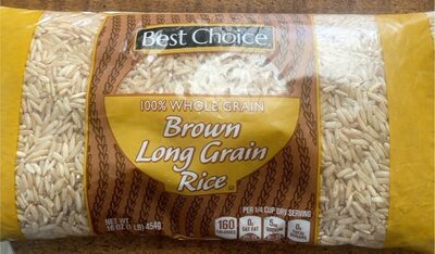 Brown Long Grain Tice front packaging