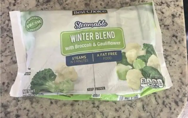 Winter Blend with Broccoli & Cauliflower front packaging