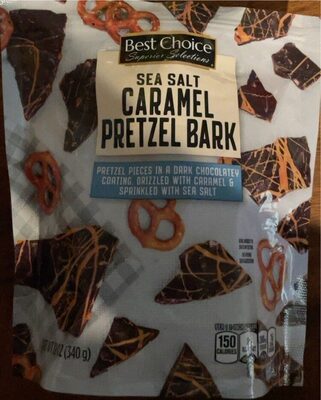 Sea salt caramel pretzel bark