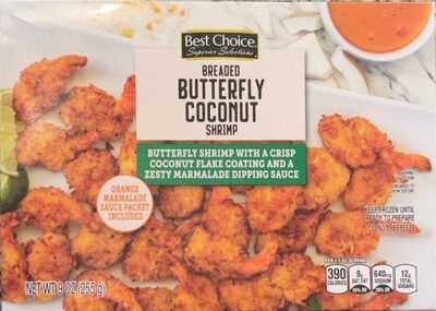 Breaded Butterfly Coconut Shrimp