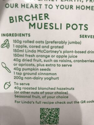 Linda McCartneys Barista Oat Milk ingredients label