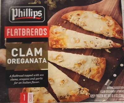 Clam oreganata flatbreads