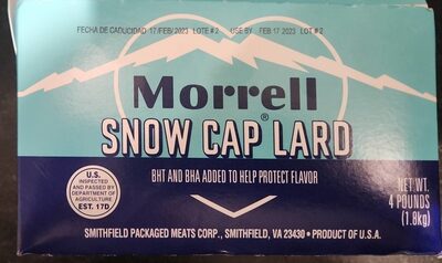 Snow Cap Lard