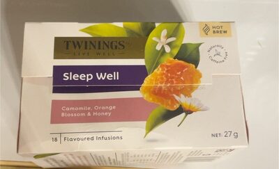Sleep Well tea front packaging