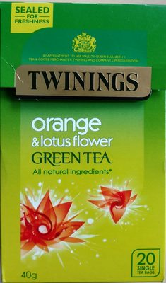 Twinings orange & lotus flower green tea
